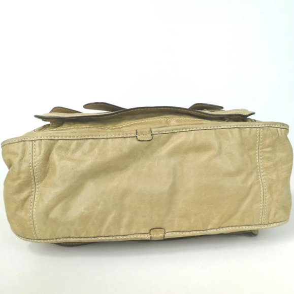 AUTHENTIC CHLOE 010756 BAY HANDBAG LEATHER TAN. - Picture 4 of 8